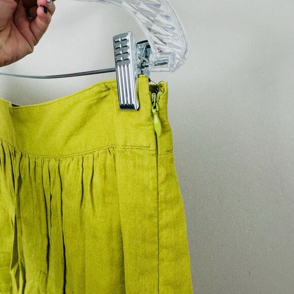 Ann Taylor Loft Green Short Flare Skirt Women’s Size 4 Petite - Picture 4 of 8